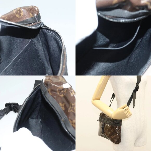 LOUIS VUITTON Monogram Glaze Messenger PM Bag Brown Black M43895 LV Auth bs26815 - Picture 13 of 14